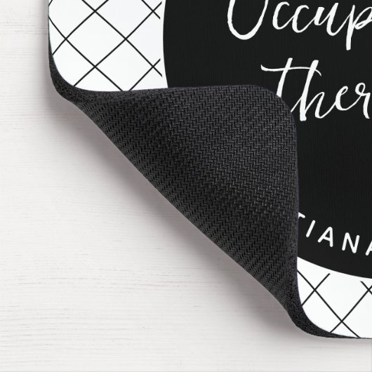 Tapis De Souris Futur Personnalisé OT ergothérapeute Élégant (Coin)