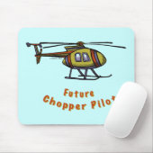 Tapis De Souris Futur pilote d'hélicoptère (Avec souris)