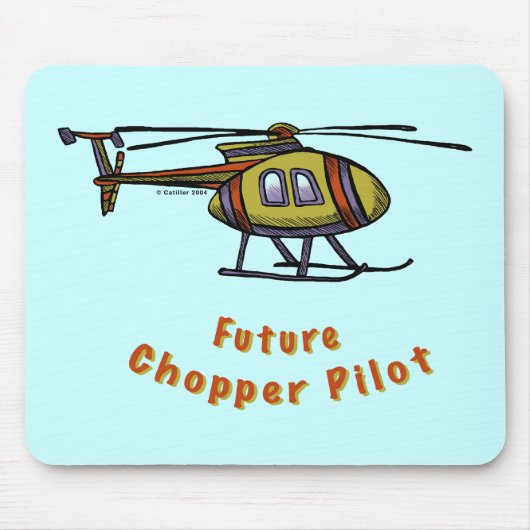 Tapis De Souris Futur pilote d'hélicoptère (Devant)