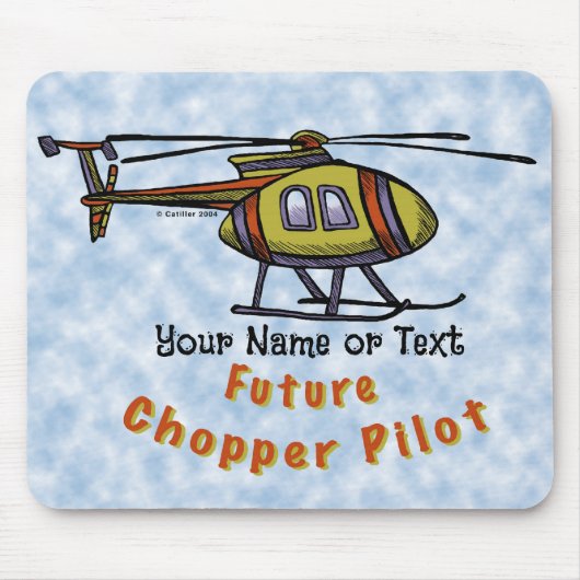 Tapis De Souris Futur pilote d'hélicoptère (Devant)