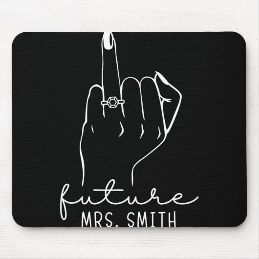 Tapis De Souris Future Mrs. Smith New Bridal To Be Fiance Bachelor (Devant)