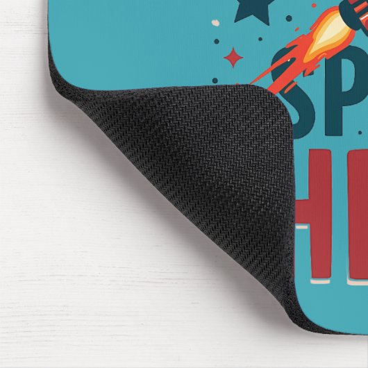 Tapis De Souris Future Space Hero Retro Rockship Design (Coin)