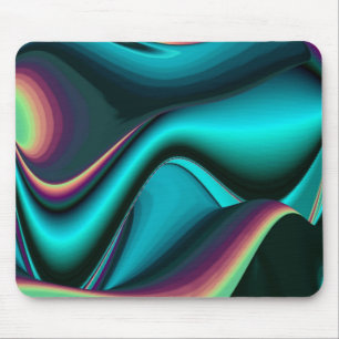 Tapis De Souris futuriste, abstraite Regenbogen
