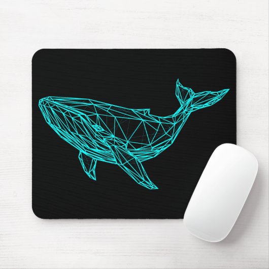 Tapis De Souris Futuristic Geometric Whale Mouse Pad (Avec souris)