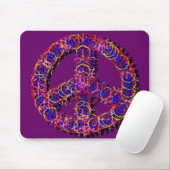 Tapis De Souris Fuzzy Peace Mousepad (Avec souris)