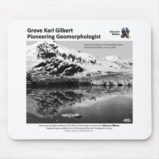 Tapis De Souris G K Gilbert IV - lancement du Geomorphologist (Devant)