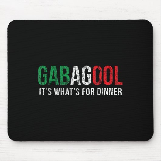 Tapis De Souris Gabagool Cacola Meat Lover New Jersey Italian Gift (Devant)