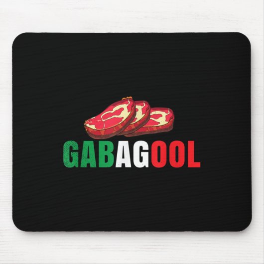 Tapis De Souris Gabagool Cacola Meat New Jersey Italian Pride Gift (Devant)
