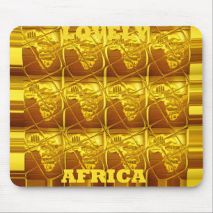 Tapis de souris Gabarit Horizontal Afrique adorabl