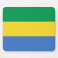 Gabon Flag Mousepad