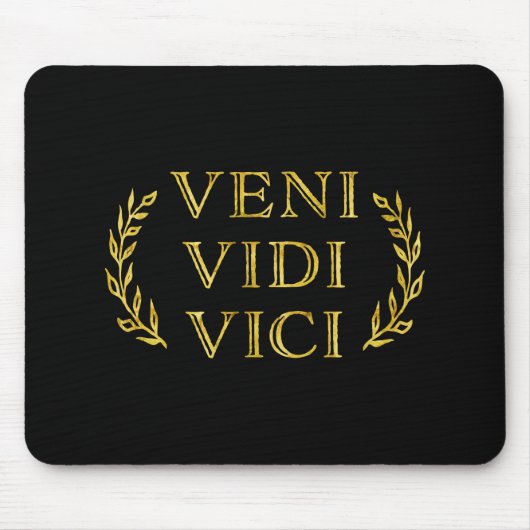 Tapis De Souris Gagnant drôle de jeu de Veni Vidi Vici (Devant)