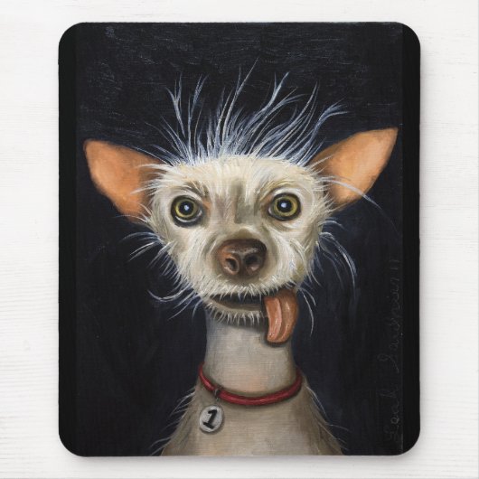 Tapis De Souris Gagnant du concours laid 2011 de chien (Devant)