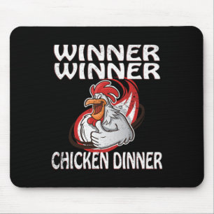 Tapis De Souris Gagnant Loser Vidéo Jeu Dîner de poulet Joueur
