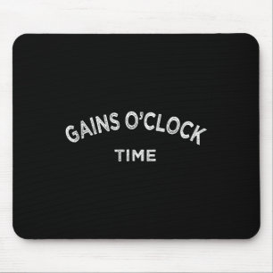 Tapis De Souris Gain O'clock Time Funny Powerlifting Bodybuilding