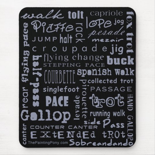 Tapis De Souris Gaits de cheval (Devant)