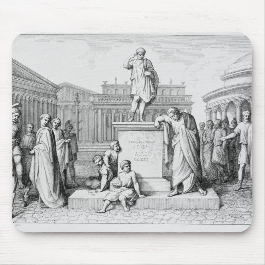 Tapis De Souris Gaius Gracchus pleurant avant son père (Devant)