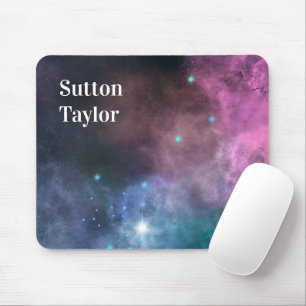 Tapis De Souris Galaxie arc-en-ciel