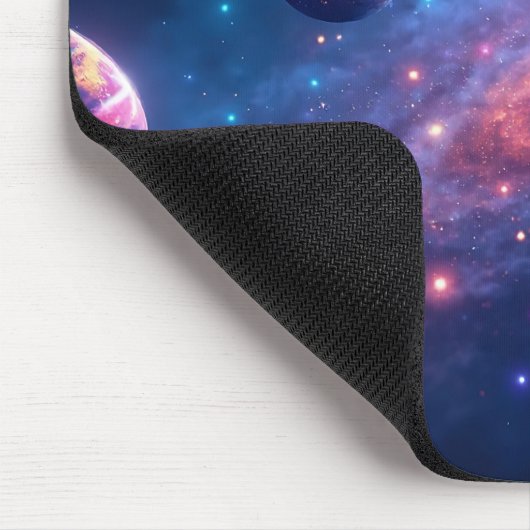 Tapis De Souris Galaxie cosmique Art spatial Mousepad (Coin)