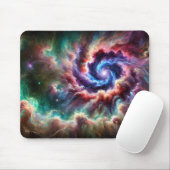 Tapis De Souris Galaxie cosmique colorée avec Nebula radiante (Avec souris)