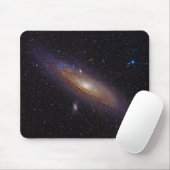 Tapis De Souris Galaxie d'Andromeda prise avec le filtre d'alpha (Avec souris)