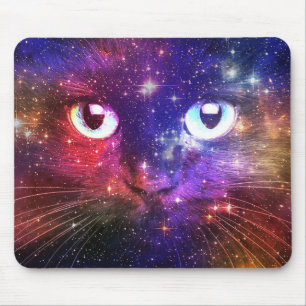 Tapis De Souris Galaxie de chat Burst de couleur