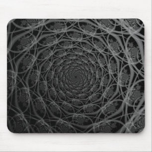Tapis De Souris Galaxie de Filaments en noir et blanc Mousepad
