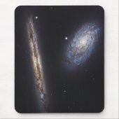 Tapis De Souris Galaxie Edge-On Ngc 4302 & Galaxie Tilted Ngc 4298 (Devant)
