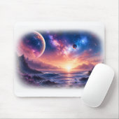 Tapis de souris Galaxie Horizon Céleste (Avec souris)