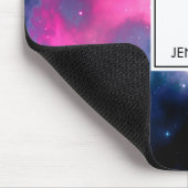 Tapis De Souris Galaxie rose & bleu Nebula & étoiles Abstrait (Coin)
