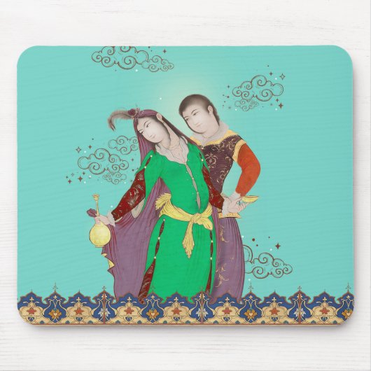 Tapis De Souris Galaxy Couple Mousepad (Devant)