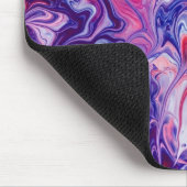 Tapis De Souris Galaxy Nebula Liquid Marble Acrylic Pour Mousepad (Coin)