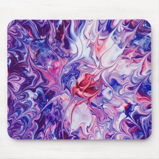 Tapis De Souris Galaxy Nebula Liquid Marble Acrylic Pour Mousepad (Devant)