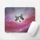 Tapis De Souris Galaxy Space Cats LOL Funny Mousepad (Avec souris)
