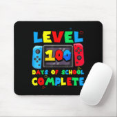 Tapis De Souris Game Controller Level 100 Days Of School Complete  (Avec souris)