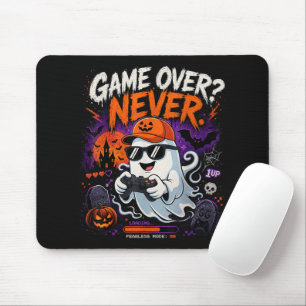 Tapis De Souris Game Over N'est Jamais Drôle Gamer Fantôme Hallowe