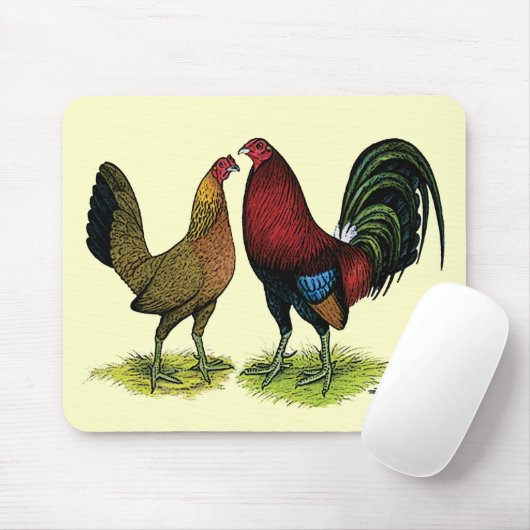 Tapis De Souris Gamefowl Pair (Avec souris)