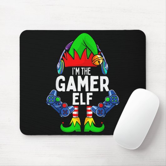 Tapis De Souris Gamer Elf Matching Family Christmas  (Avec souris)