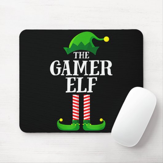 Tapis De Souris Gamer Elf Matching Family Group Christmas Party Py (Avec souris)