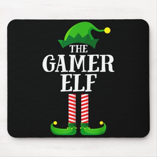 Tapis De Souris Gamer Elf Matching Family Group Christmas Party Py (Devant)