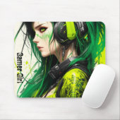 Tapis De Souris Gamer Girl Mousepad (Avec souris)