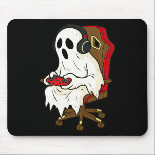 Tapis De Souris Gamer Halloween Ghost Scary Gaming Vidéo Jeu Garço