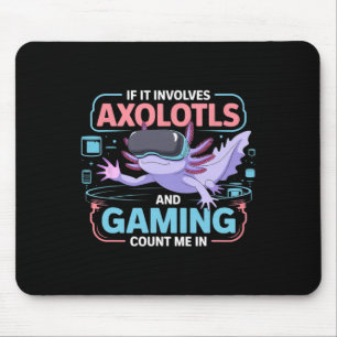 Tapis De Souris Gamer Kawaii Axolotl Anime Thème Amusant Pour Tous