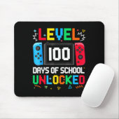 Tapis De Souris Gamer Level Unlocked 100 Days Of School Student Bo (Avec souris)