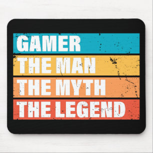 Tapis De Souris Gamer. L'Homme. Le Mythe. La Légende.