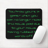 Tapis De Souris Gamer Mousepad (Avec souris)