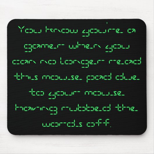 Tapis De Souris Gamer Mousepad (Devant)