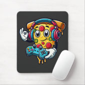 Tapis De Souris Gamer Pizza Vidéo Jeu Nourriture Souris Pad (Avec souris)