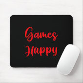 Tapis De Souris Games Make Me Happy Funny Gaming Quotes Gift For P (Avec souris)