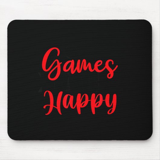 Tapis De Souris Games Make Me Happy Funny Gaming Quotes Gift For P (Devant)