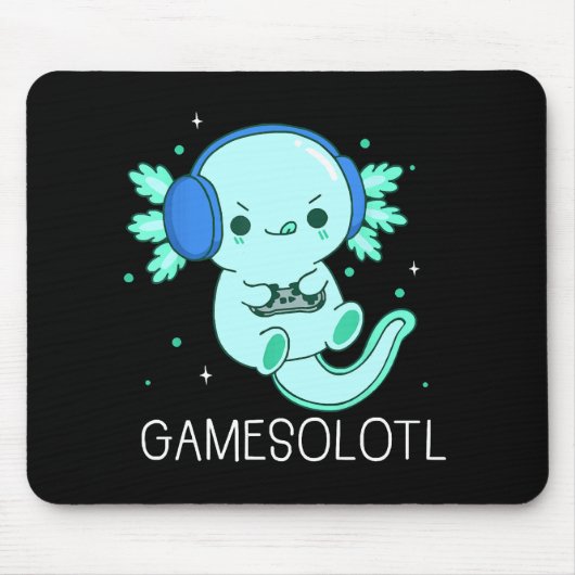 Tapis De Souris Gamesolotl Axolotl Gamer (Devant)